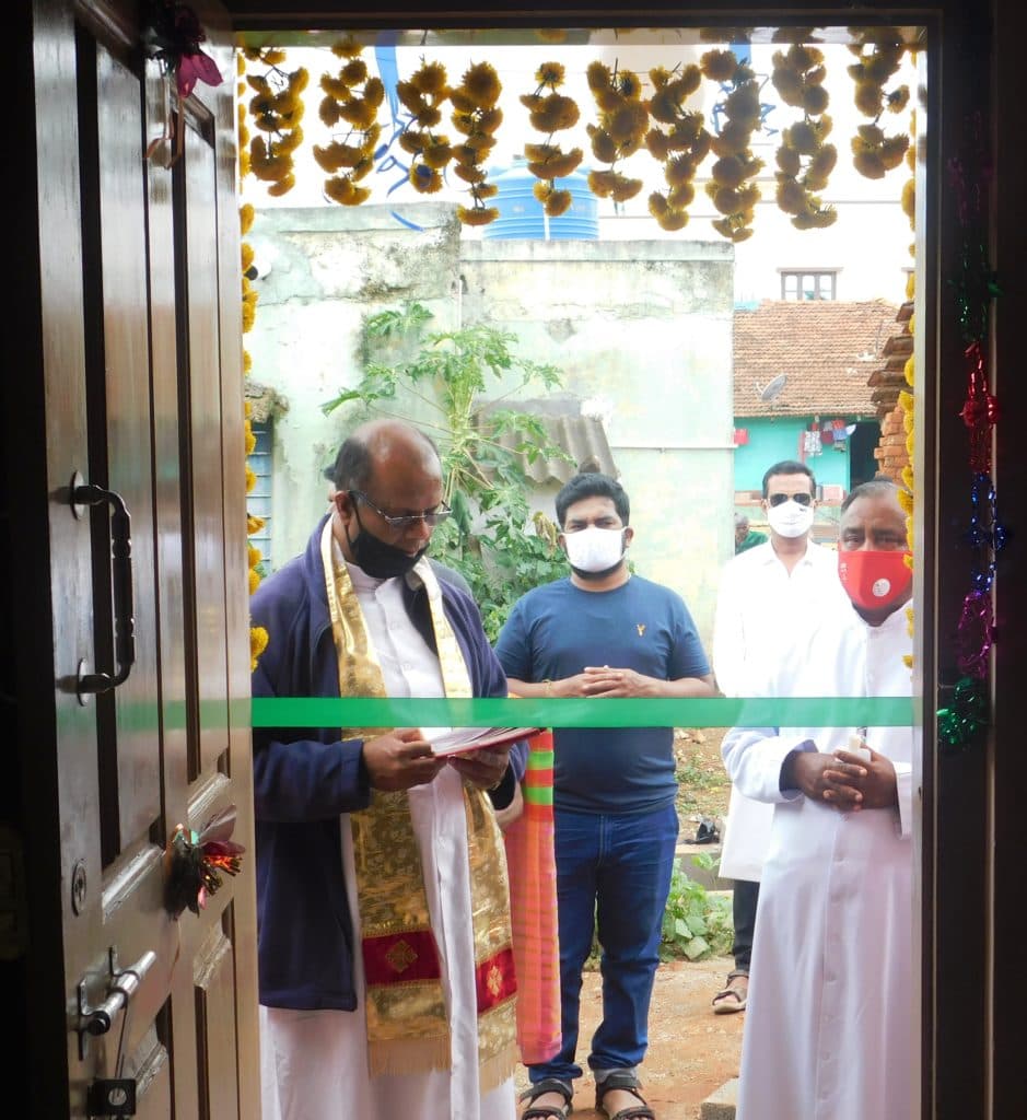 Inauguration of New house construction.